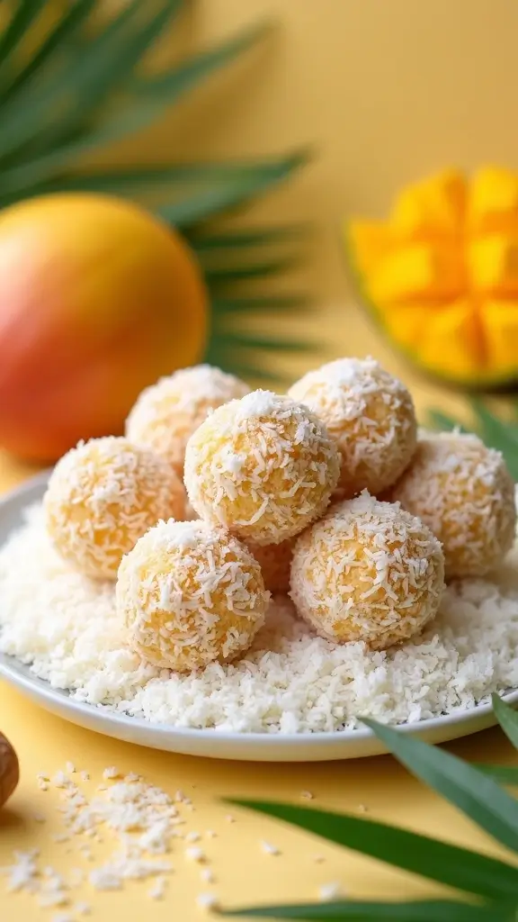 25 Sweet Recipes That Brighten Up Any Day 25 Sweet Recipes That Brighten Up Any Day - 12. Mango Coconut Bliss Balls