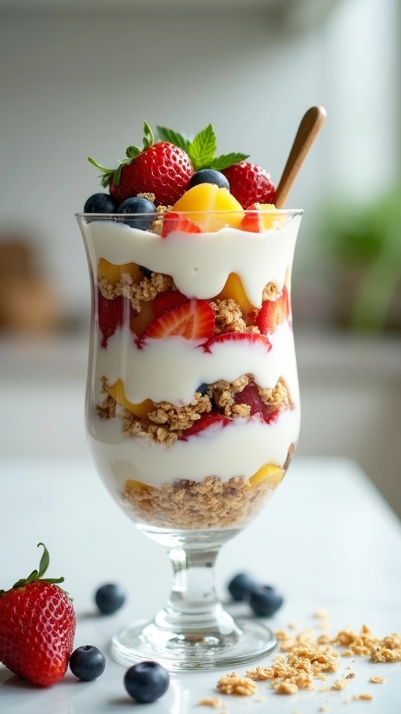 Home 25 sweet recipes that brighten up any day 5. yogurt parfait with seasonal fruits