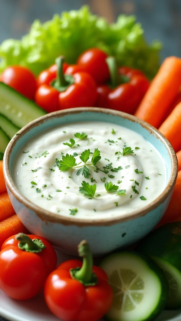 27 Must-Try Side Dishes to Complete Any Meal - 14. Greek Tzatziki Sauce with Veggies