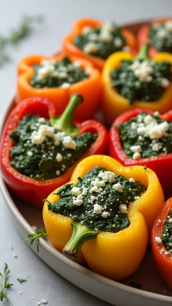 27 Must-Try Side Dishes to Complete Any Meal - 25. Spinach and Feta Stuffed Peppers