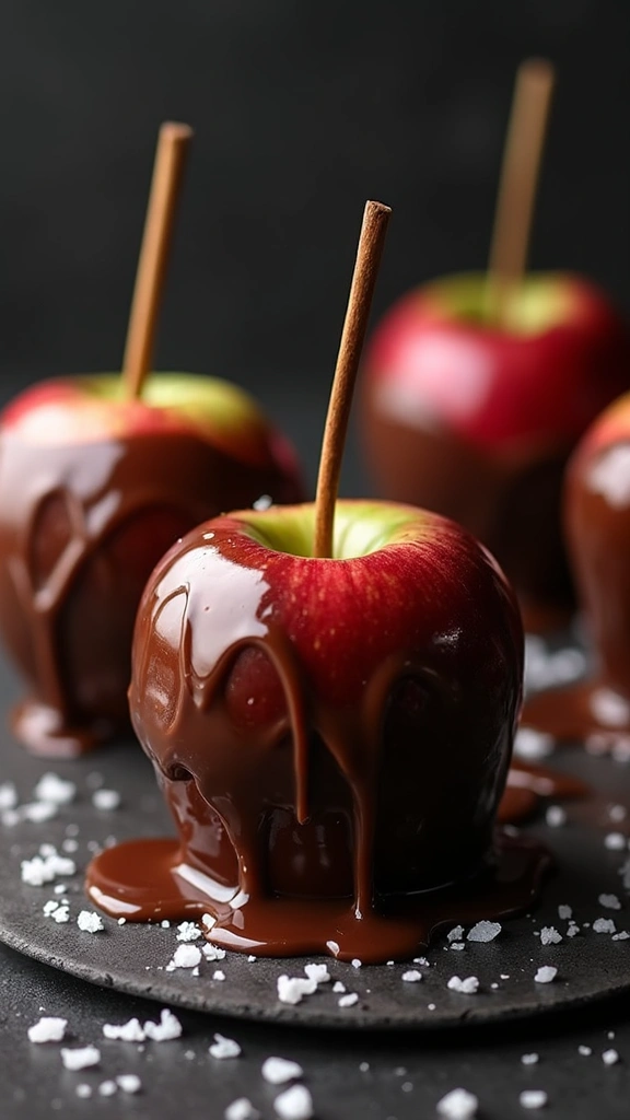 Healthy Caramel Apples: 7 Guilt-Free Twists That Taste Like Indulgence - 2. Dark Chocolate Drizzle Caramel Apples