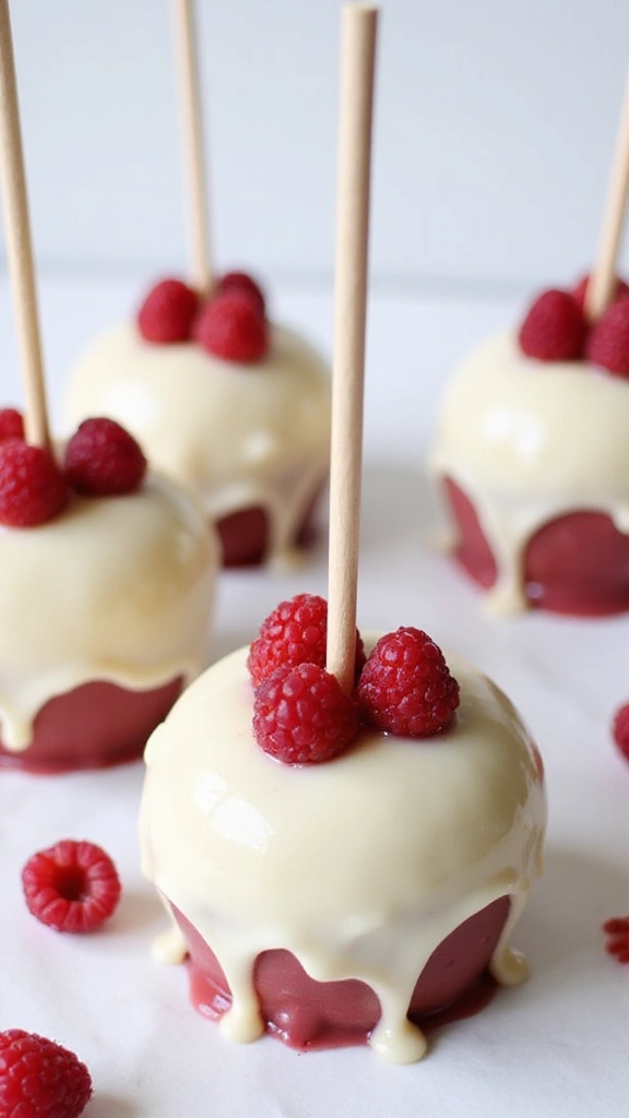 Healthy Caramel Apples: 7 Guilt-Free Twists That Taste Like Indulgence - 6. Raspberry and White Chocolate Caramel Apples