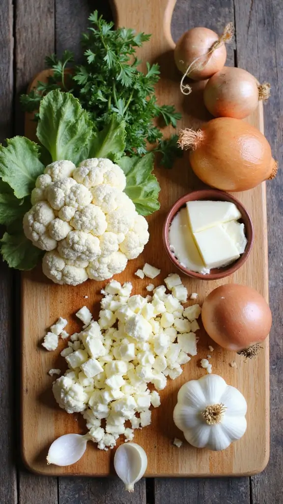 How to Make the Perfect Cauliflower Cheese Soup with a Gourmet Twist - Essential Ingredients