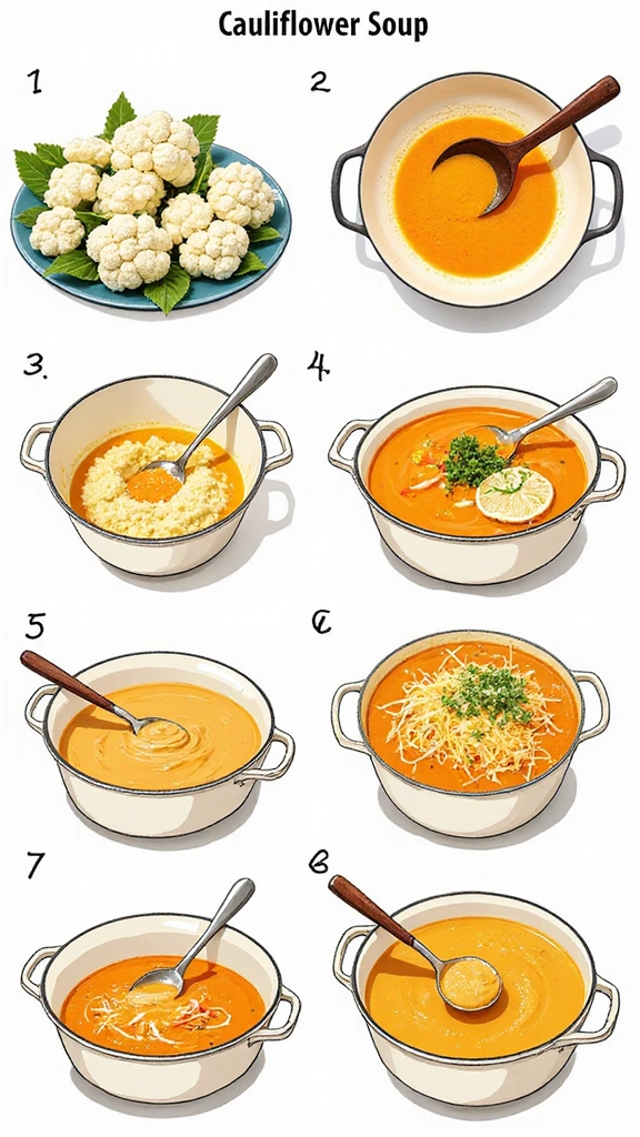 How to Make the Perfect Cauliflower Cheese Soup with a Gourmet Twist - Preparation Steps