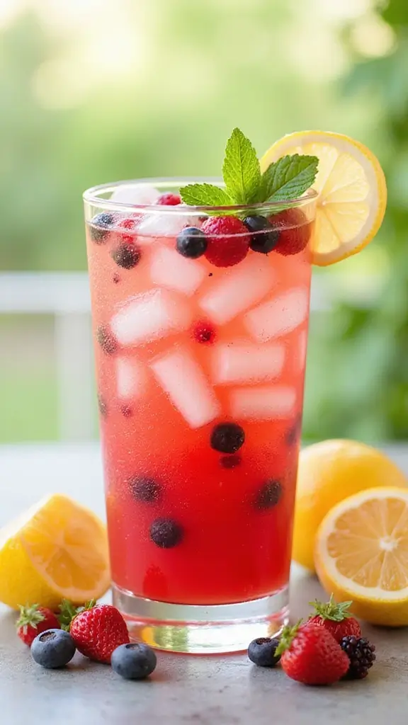 Refreshing & Easy Food and Drinks You Can Make in Under 10 Minutes - 5. Chilled Berry Lemonade
