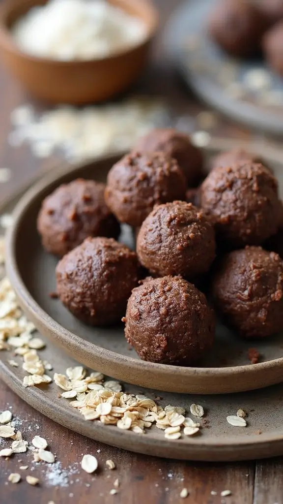 Refreshing & Easy Food and Drinks You Can Make in Under 10 Minutes - 8. No-Bake Chocolate-Coconut Energy Bites