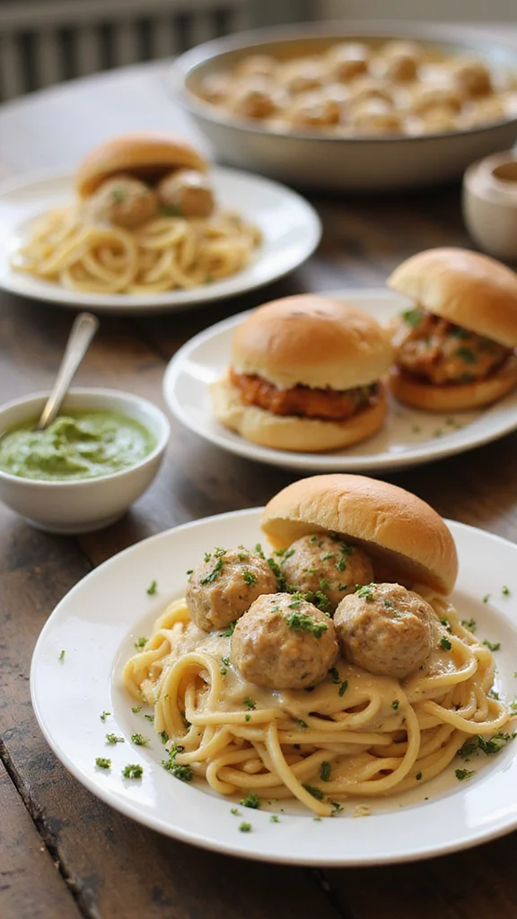 The Best Creamy Chicken Meatballs (Ready in 40 Minutes) - Serving Suggestions