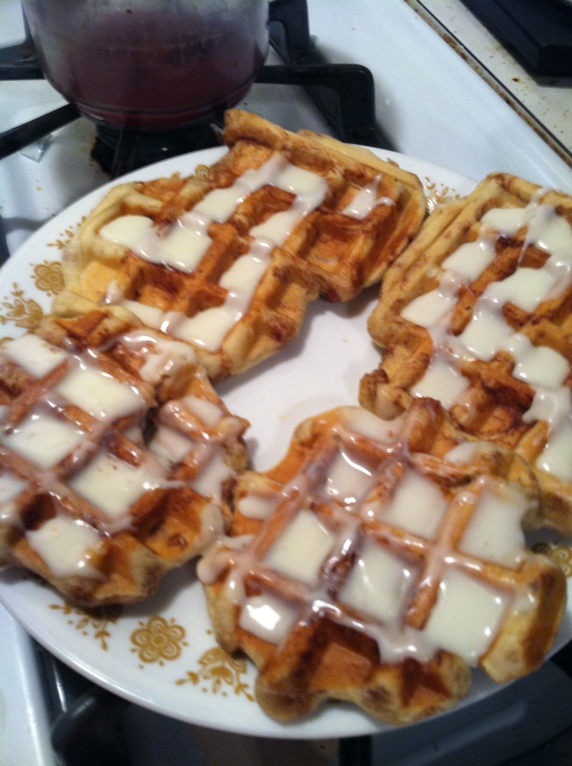 18 Lazy Sunday Dinner Ideas That Feel Like a Hug on a Plate - 8. Cinnamon Roll Waffles 1