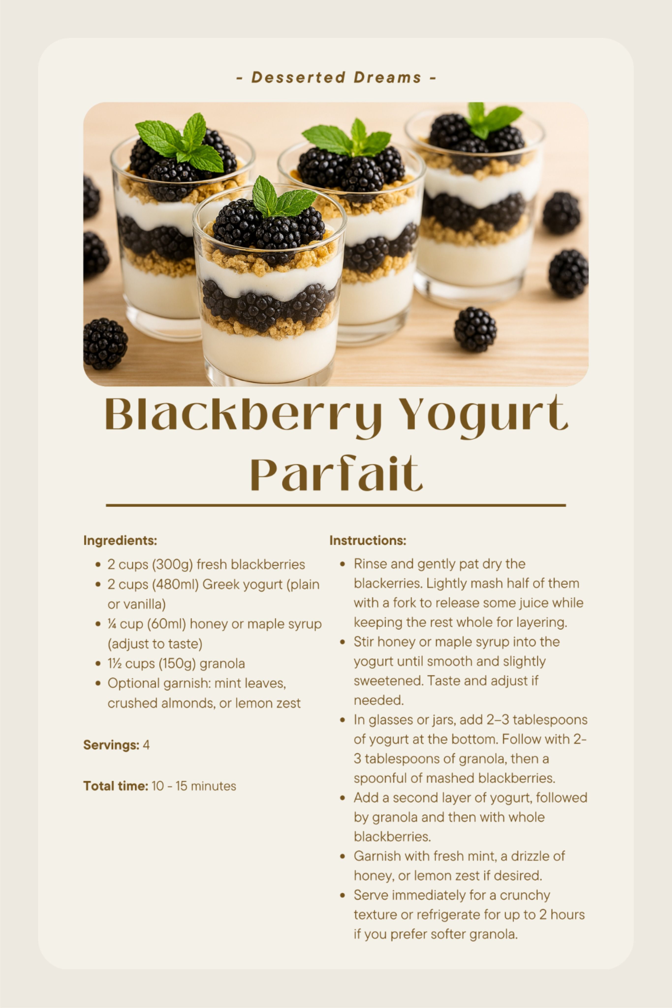 What to Cook on a Lazy Sunday: 16 Easy Family Dinner Ideas - 16. Berry Parfait 1