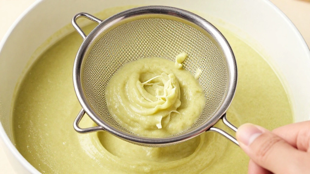 Chilled Avocado Soup: Creamy, Cool, and Perfect for Summer - Step 4: Strain the Soup 1