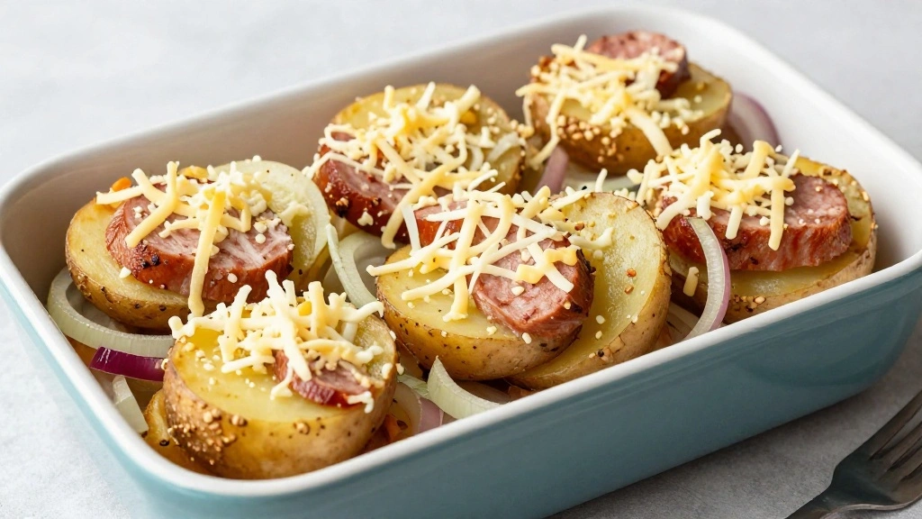 Comforting Kielbasa and Potato Casserole: A Hearty Family Favorite - Step 3: Layer the Casserole 1