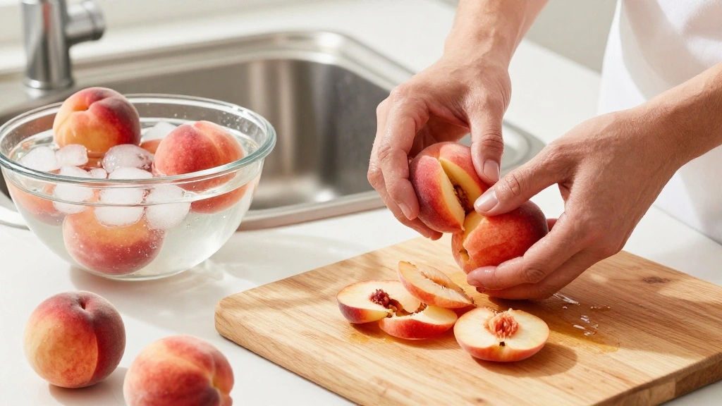 Delightful Peach Cobbler Recipe: A Must-Have for Summer Gatherings - Step 1: Prepare Peaches 1