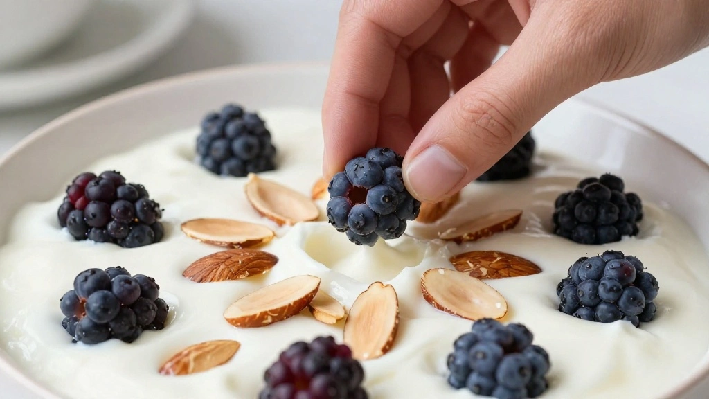 Frozen Yogurt Bark: A Simple and Healthy Summer Snack - Step 4: Add Berries and Almonds 1