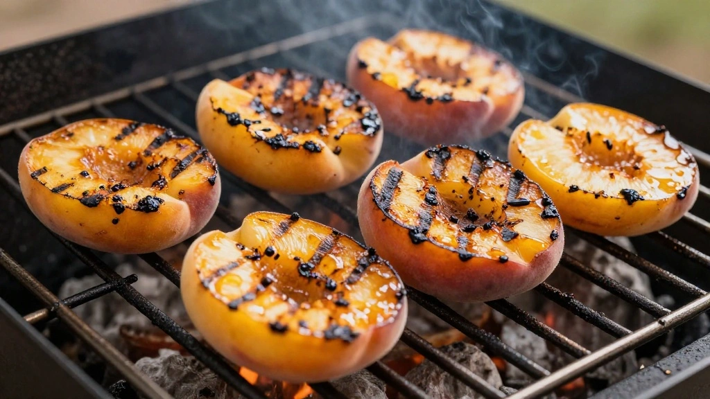 Grilled Peaches with Honey & Burrata: The Perfect Summer Dessert - Step 3: Grill the Peaches 1