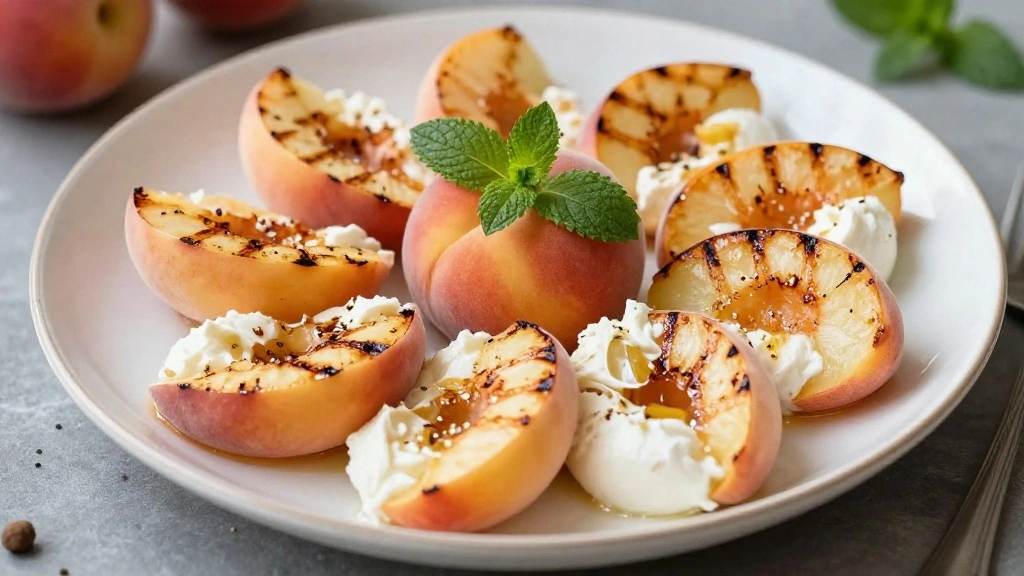 Grilled Peaches with Honey & Burrata: The Perfect Summer Dessert - Step 8: Serve Immediately 1