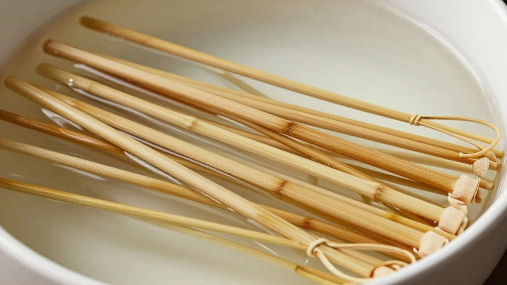 Healthy BBQ Chicken Skewers: Easy Clean Eating Recipe - Step 4: Soak Bamboo Skewers 1