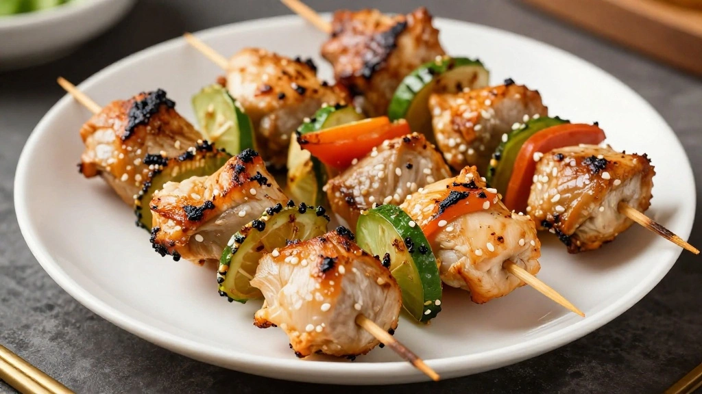 Healthy BBQ Chicken Skewers: Easy Clean Eating Recipe - Step 5: Assemble Skewers 1