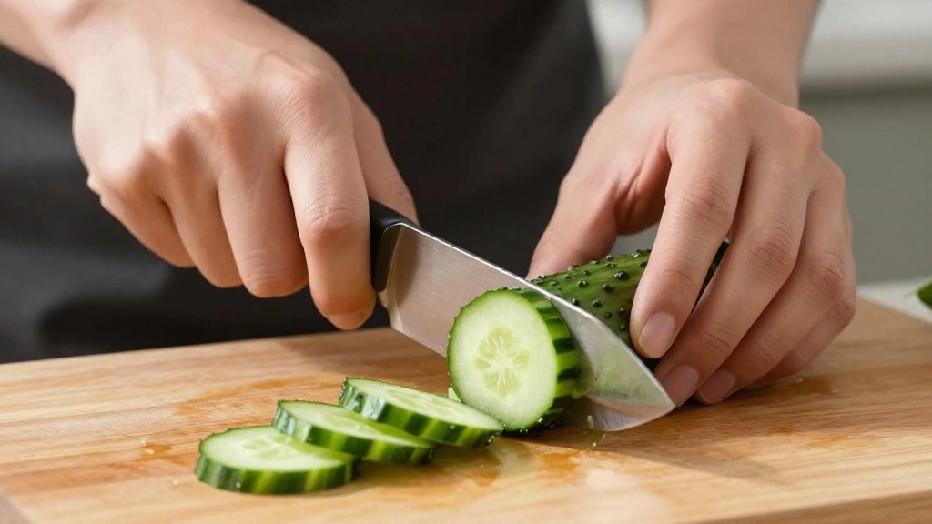 Healthy No-Cook Summer Meals: Quick and Delicious Recipes - Step 2: Slice the Cucumbers 1