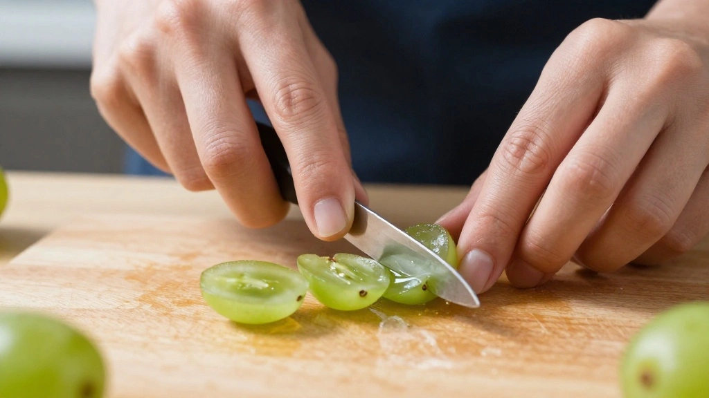 Healthy No-Cook Summer Meals: Quick and Delicious Recipes - Step 4: Halve the Grapes 1