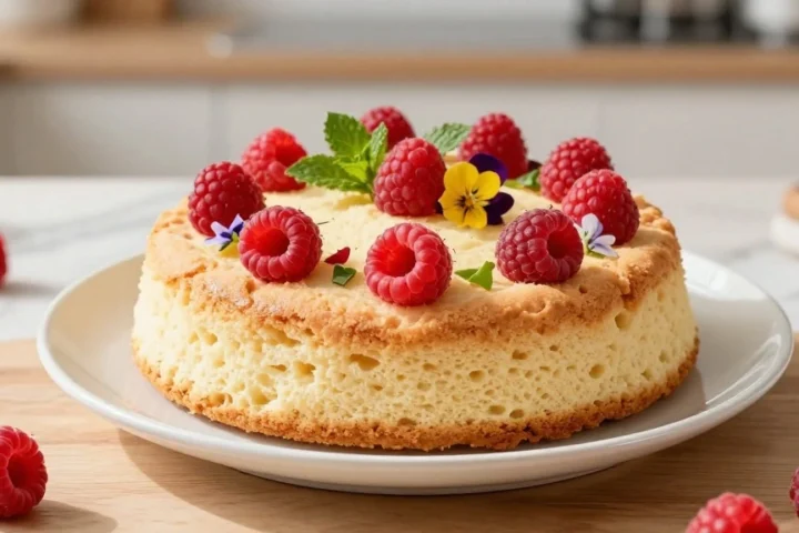 How to Make a Light and Fluffy Raspberry Angel Food Cake Dessert