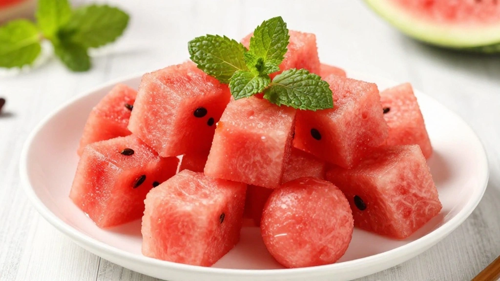 Master the Art of Watermelon Cutting: A Detailed Photo Guide - Step 7: Arrange for Serving 1