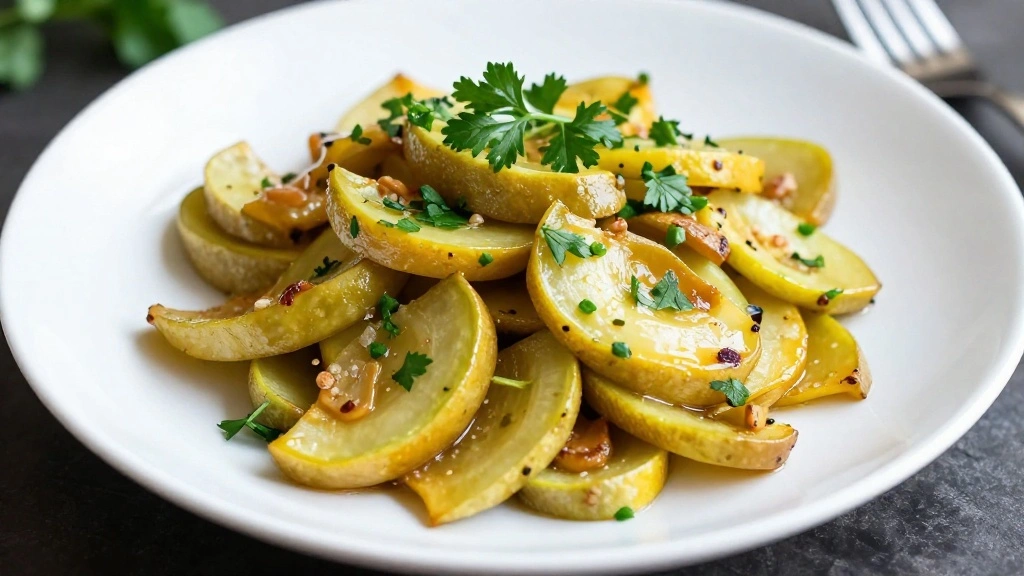 Sautéed Patty Pan Squash with Herbs: Fresh and Tasty Summer Recipe - Step 7: Plate the Dish 1