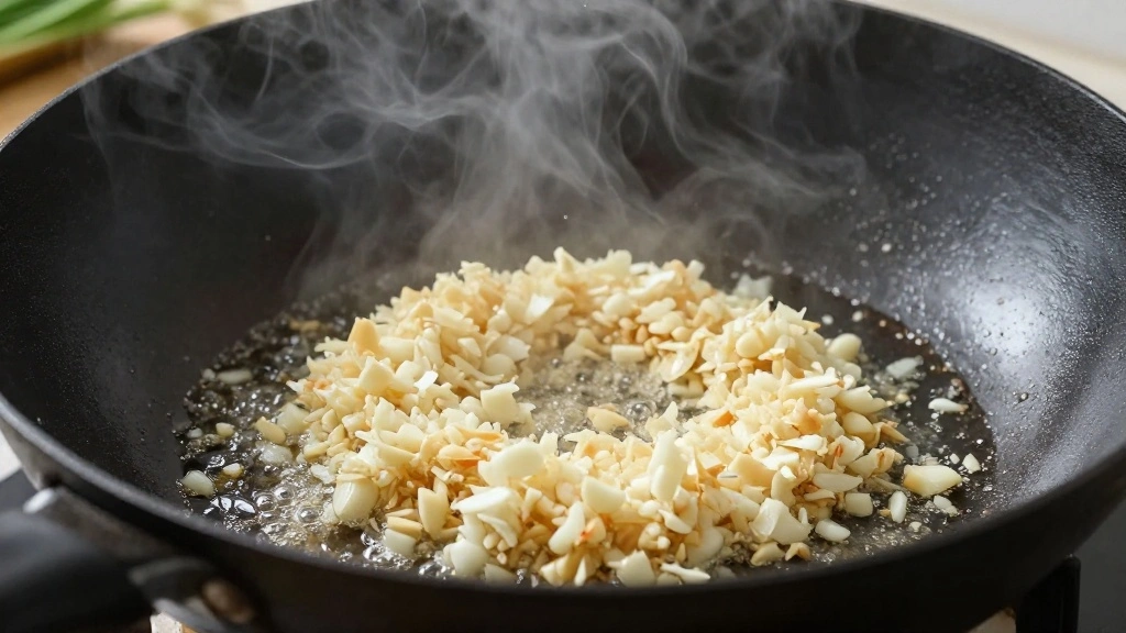 Spicy Garlic Noodles: A Simple Asian Dish You Can Whip Up in Minutes - Step 4: Sauté Garlic 1
