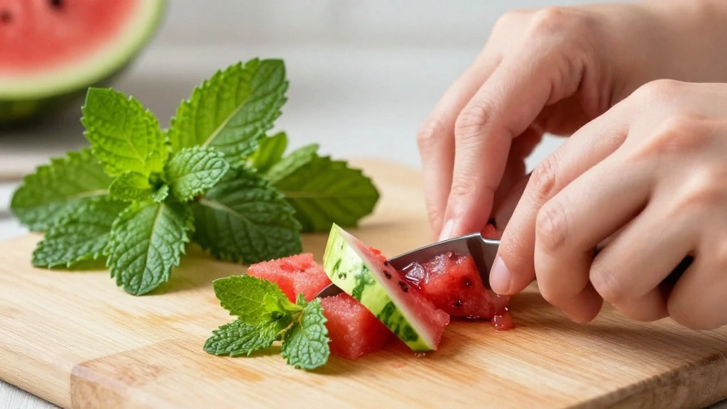 Sweet Watermelon Every Time: How to Choose Like a Pro - Step 7: Add the Mint 1