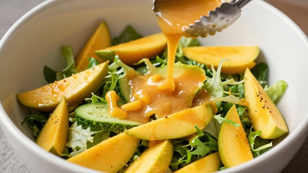 Zesty Asian Mango Salad: A Bright and Flavorful Side Dish - Step 6: Combine Ingredients 1
