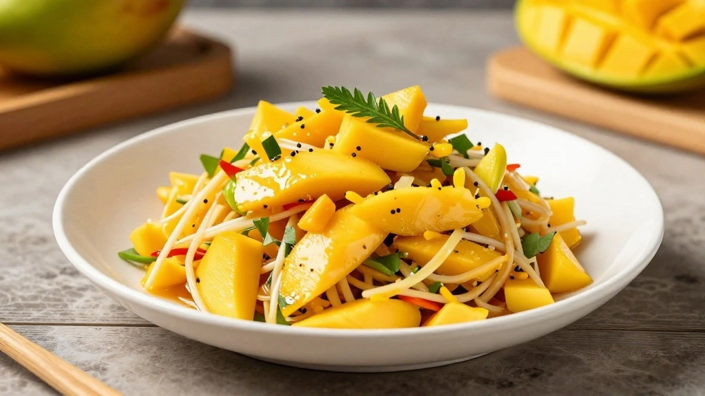 Zesty Asian Mango Salad: A Bright and Flavorful Side Dish