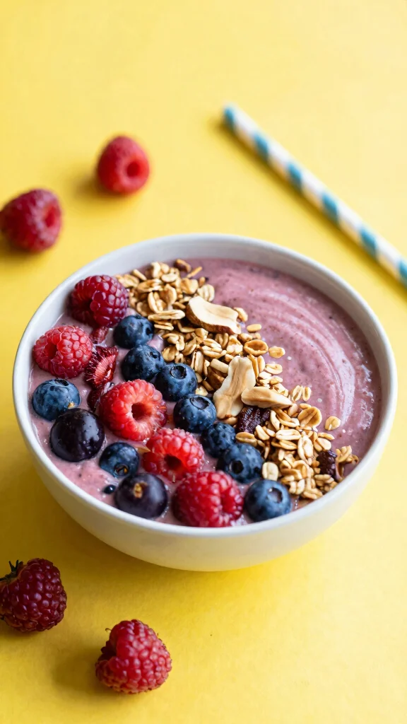 15 Delicious Healthy Recipes for Diabetics That Will Make You Forget Sugar! - 14. Berry Smoothie Bowl 1