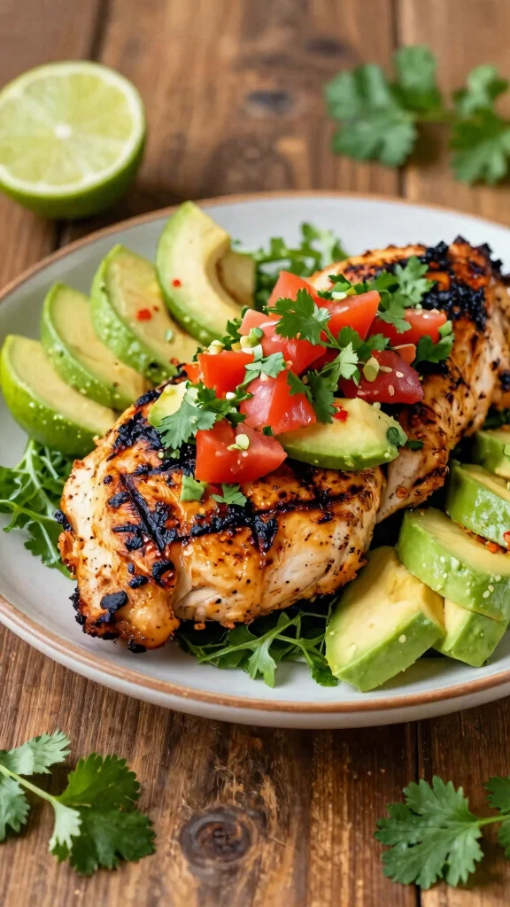 15 Irresistible Mexican-Inspired Dinner Recipes for Diabetics (Say Goodbye to Carb Crashes!) - 1. Grilled Lime Chicken with Avocado Salsa 1