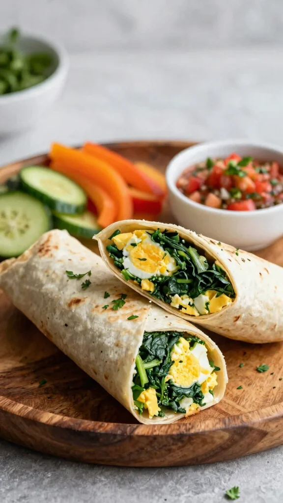15 Irresistible Mexican-Inspired Dinner Recipes for Diabetics (Say Goodbye to Carb Crashes!) - 12. Egg and Spinach Breakfast Burrito 1