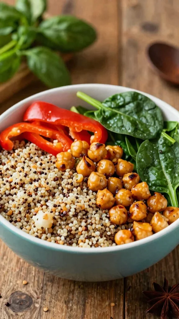 15 Irresistible Mexican-Inspired Dinner Recipes for Diabetics (Say Goodbye to Carb Crashes!) - 4. Spicy Chickpea and Quinoa Bowl 1