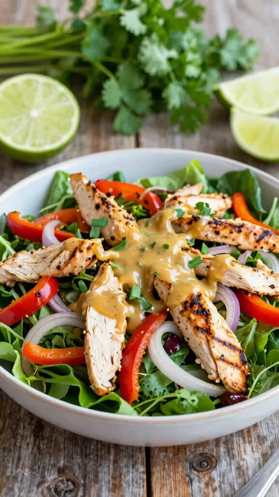 15 Irresistible Mexican-Inspired Dinner Recipes for Diabetics (Say Goodbye to Carb Crashes!) - 8. Chicken Fajita Salad 1