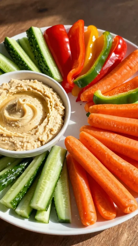 17 Delicious Diet Hacks Every Diabetes Patient Needs to Know (You Won't Believe #5!) - 6. Snack Smart: Veggie Sticks and Hummus 1