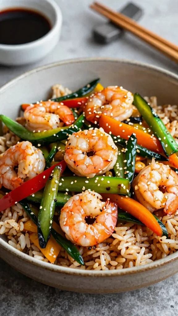 18 Easy Diabetes Dinner Recipes That Taste Too Good to Be True! - 12. Shrimp and Vegetable Stir-Fry 1