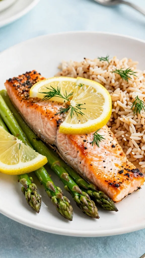18 Easy Diabetes Dinner Recipes That Taste Too Good to Be True! - 4. Baked Salmon with Asparagus 1