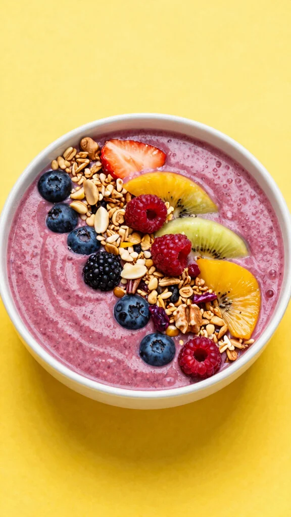 20 Delicious Diabetic Recipes That Prove Healthy Can Be Yummy Too! - 19. Berry Smoothie Bowl 1