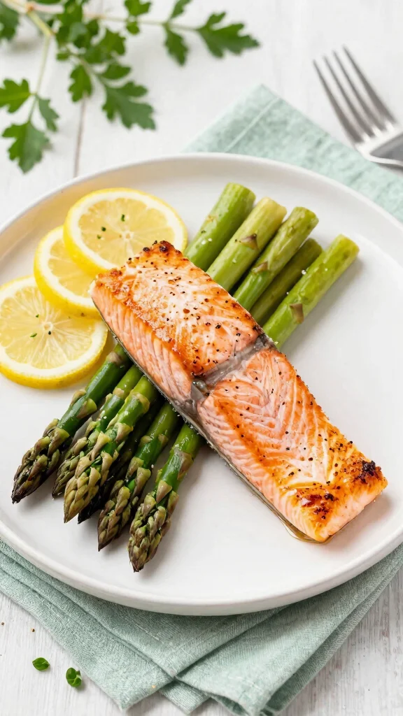 20 Delicious Diabetic Recipes That Prove Healthy Can Be Yummy Too! - 3. Baked Salmon with Asparagus 1