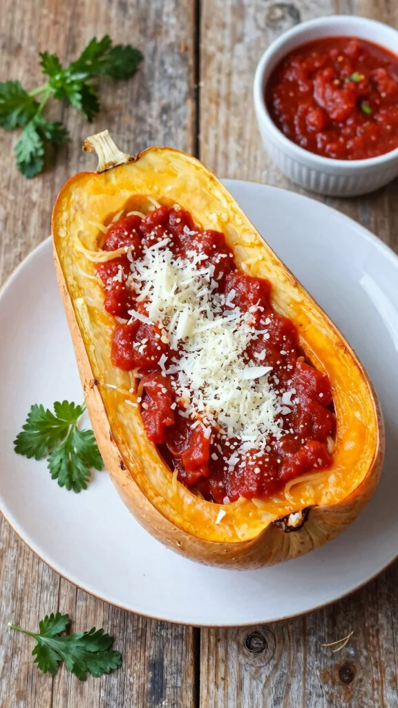20 Delicious Diabetic Recipes That Prove Healthy Can Be Yummy Too! - 6. Spaghetti Squash with Marinara 1