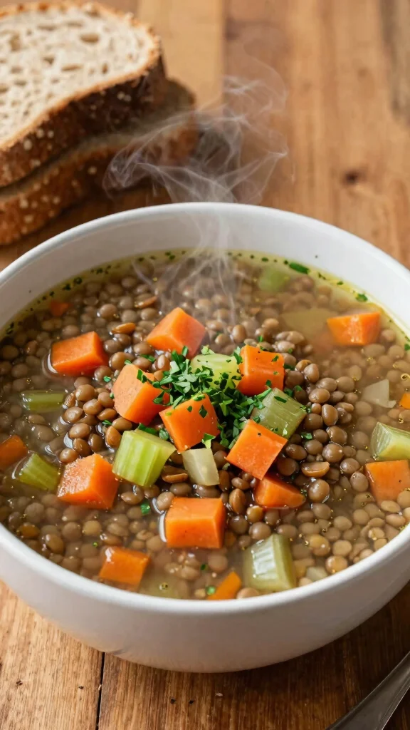 20 Delicious Diabetic Recipes That Prove Healthy Can Be Yummy Too! - 8. Vegetable and Lentil Soup 1