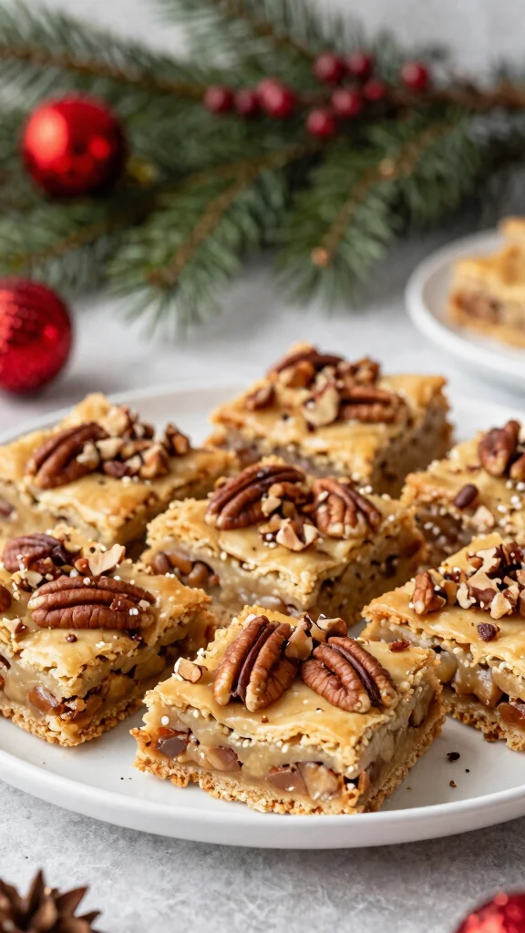 20 Scrumptious Low-Carb Seasonal Holiday Desserts Your Family Will Love (You’ll Be Shocked by #11!) - 9. Maple Pecan Pie Bars 1