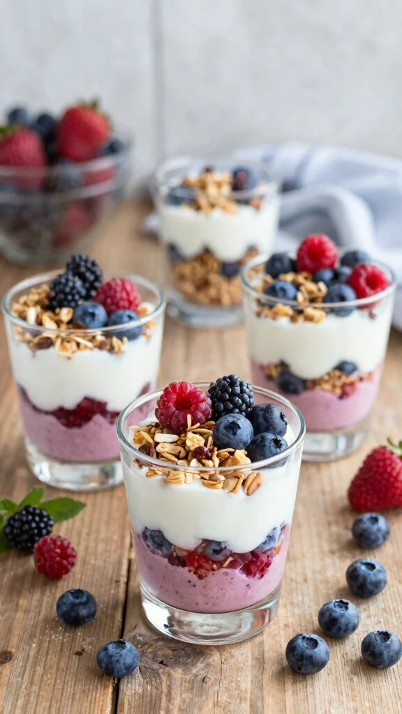 20 Sugar-Free Desserts That Are Low Carb & Irresistibly Delicious (Don't Miss #11!) - 18. Berry Yogurt Parfaits 1