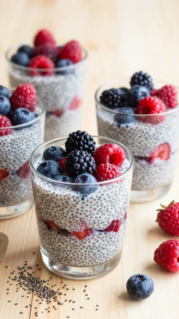 20 Sugar-Free Desserts That Are Low Carb & Irresistibly Delicious (Don't Miss #11!) - 5. Berry Chia Seed Pudding 1