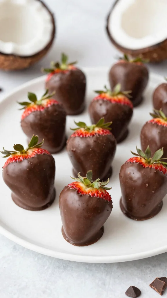20 Sugar-Free Desserts That Are Low Carb & Irresistibly Delicious (Don't Miss #11!) - 9. Chocolate Covered Strawberries 1