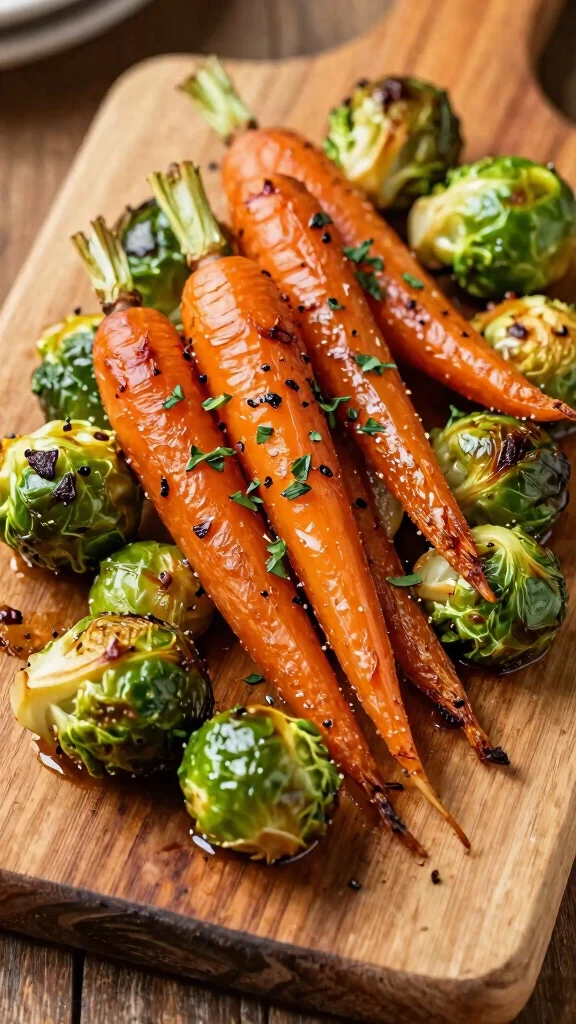 21 Delicious Healthy Recipes for Diabetics That Will Save You Hours! - 14. Roasted Brussels Sprouts and Carrots 1
