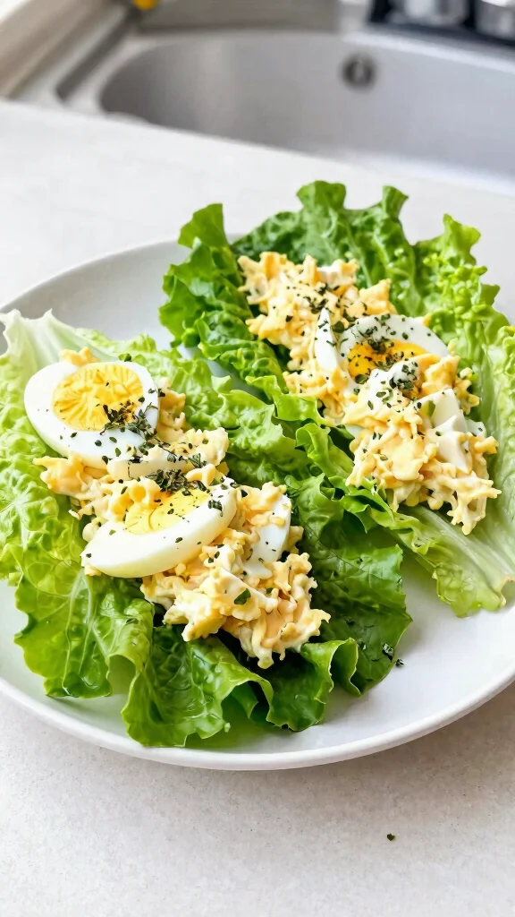 21 Delicious Healthy Recipes for Diabetics That Will Save You Hours! - 17. Egg Salad Lettuce Wraps 1