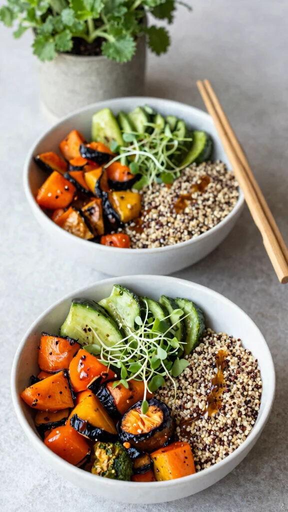 25 Quick and Easy Diabetes Dinner Recipes That Are Perfect for Busy Nights! - 2. Veggie-Packed Quinoa Bowls 1