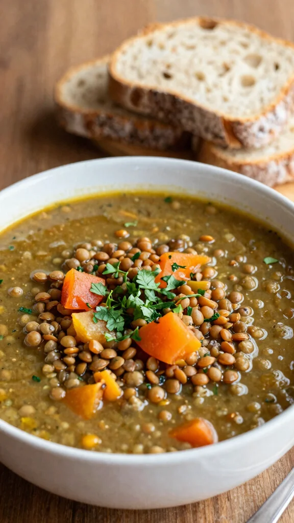 25 Quick and Easy Diabetes Dinner Recipes That Are Perfect for Busy Nights! - 21. Lentil and Vegetable Soup 1